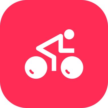 Bisiklet ikonu. Web için bisiklet vektör simgesinin basit illüstrasyonu 