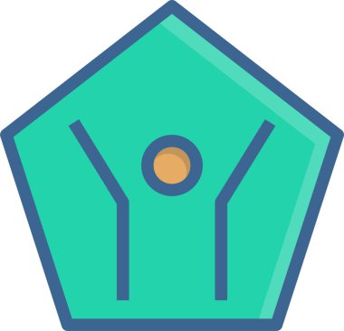 Yüzmek. Web simgesi basit illüstrasyon