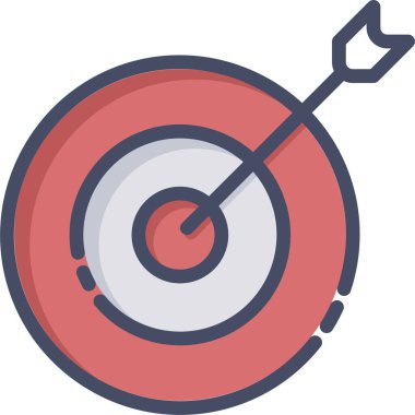 Hedef. Web simgesi basit illüstrasyon