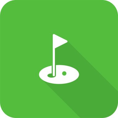 golf web simgesi basit illüstrasyon