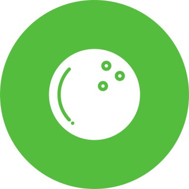 Bowling topu ikonu vektör illüstrasyonu 