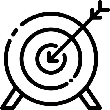 Hedef. Web simgesi basit illüstrasyon