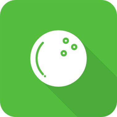 Bowling topu ikonu vektör illüstrasyonu 