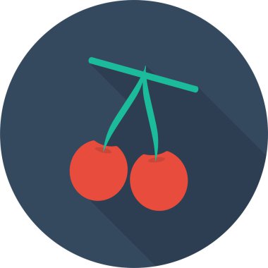 Çilek. Web simgesi basit illüstrasyon