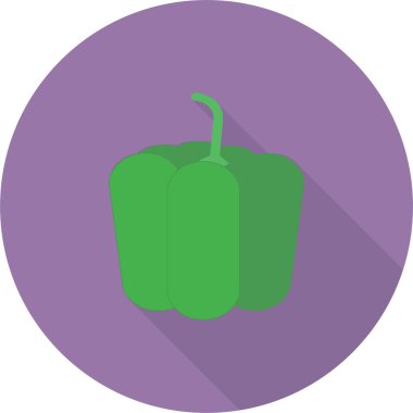 tek bir çan biberi vektör çizimi