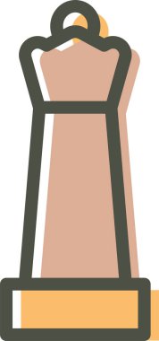 Kraliçe satranç taşı simgesinin vektör illüstrasyonu