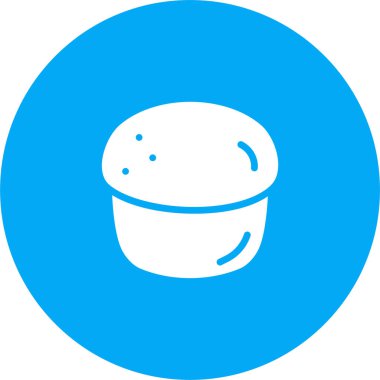 Kek. Web simgesi basit illüstrasyon