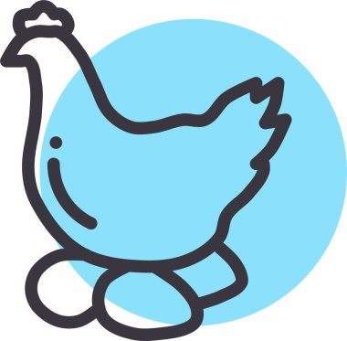 Kuş. Web simgesi basit illüstrasyon