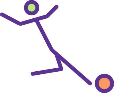 Felç oyunları. Web simgesi basit illüstrasyon