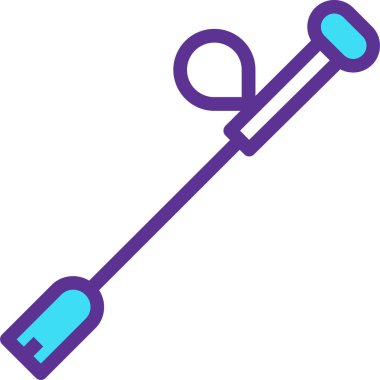 Kırbaç Ağı simgesi basit illüstrasyon