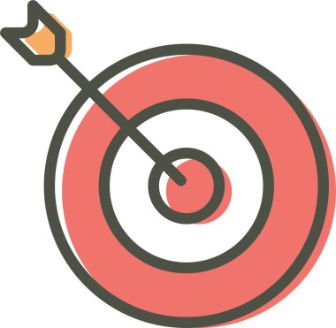 Hedef. Web simgesi basit illüstrasyon