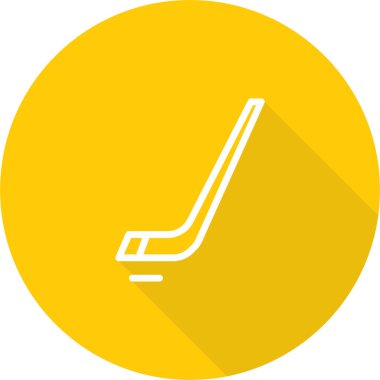buz hokeyi web simgesi, basit vektör illüstrasyonu