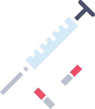 Şırınga. Web simgesi basit illüstrasyon