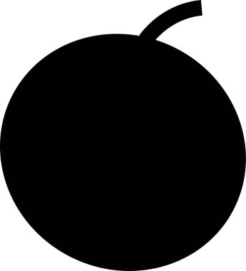 Turuncu turunçgil. Web simgesi basit illüstrasyon