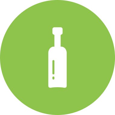 Şişe. Web simgesi basit illüstrasyon 