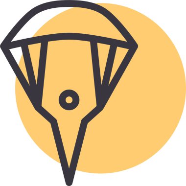 Hava dalışı. Web simgesi basit illüstrasyon