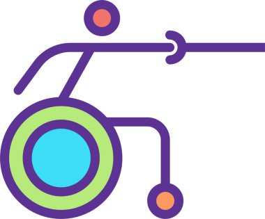 Bisiklet. Web simgesi basit illüstrasyon