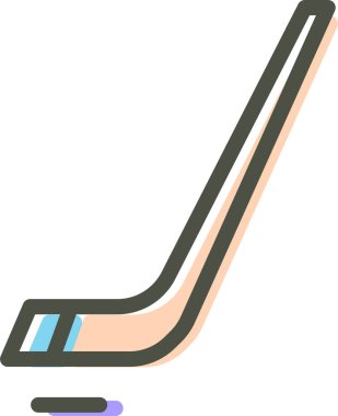 buz hokeyi web simgesi, basit vektör illüstrasyonu