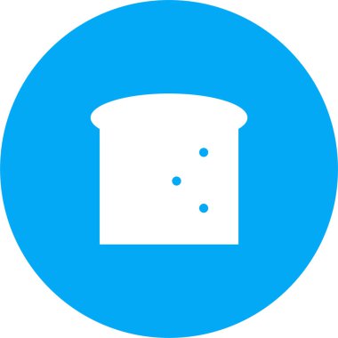 Ekmek. Web simgesi basit illüstrasyon 