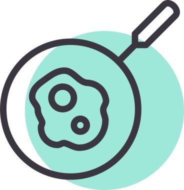 yiyecek ve içecek beyaz bckground üzerinde düz vektör simgesi