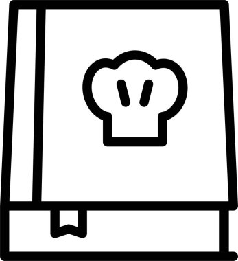 Şef. Web simgesi basit illüstrasyon