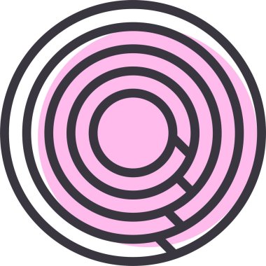 Hedef. Web simgesi vektör illüstrasyonu 