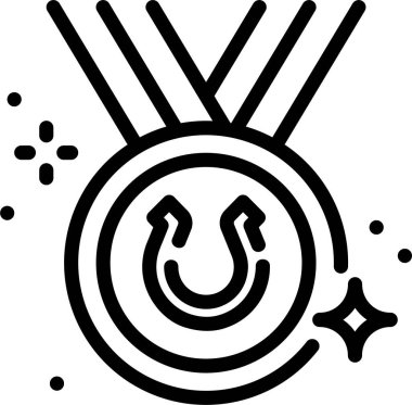 Madalya. Web simgesi basit illüstrasyon 