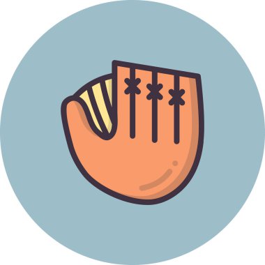 beyzbol eldiveni. Basit tasarım 