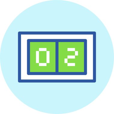 Skor tablosu web simgesi, basit vektör illüstrasyonu