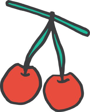 Çilek. Web simgesi basit illüstrasyon