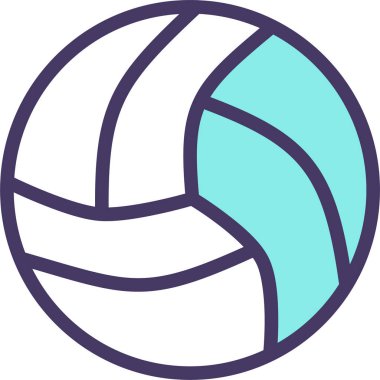 Voleybol. Web simgesi basit illüstrasyon