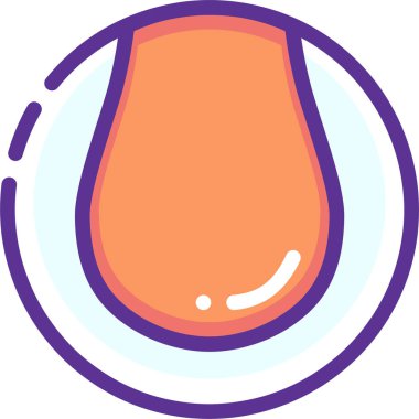 Tenis topu web simgesi, basit vektör illüstrasyonu