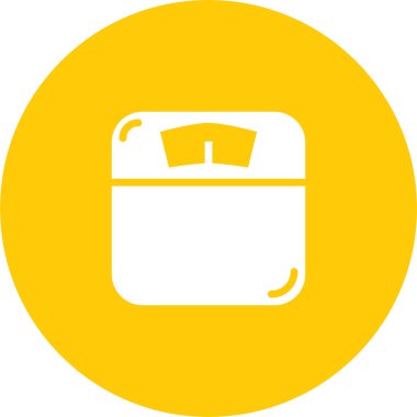 Ağırlık ölçekli ikon vektörü, saat işaretine uygun. renk sembolü çizimi