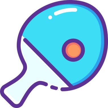 masa tenisi web simgesi, basit vektör illüstrasyonu