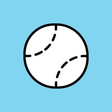 Beyzbol. Web simgesi basit illüstrasyon 