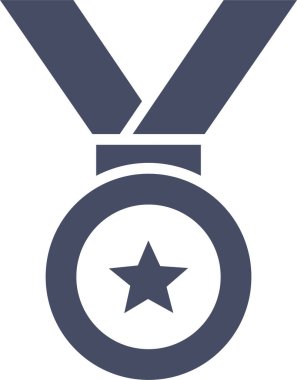 Madalya. Web simgesi basit illüstrasyon 