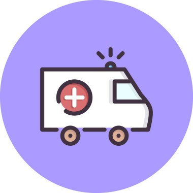 ambulans vektör simgesi