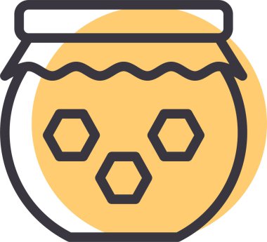 Tatlım. Web simgesi basit illüstrasyon