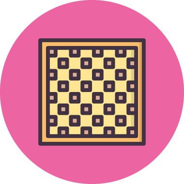 Satranç oyunu simgesi vektör illüstrasyonu