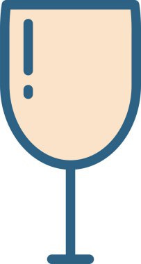 - Şampanya. Web simgesi basit illüstrasyon