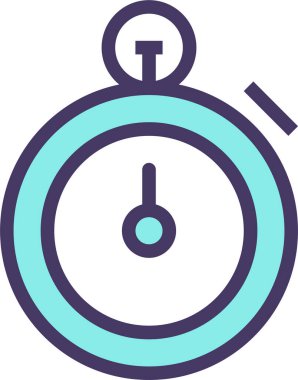 Kronometre Web simgesi basit illüstrasyon 