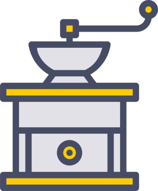 Kahve. Web simgesi basit illüstrasyon 