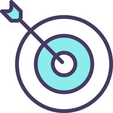 Hedef. Web simgesi basit illüstrasyon