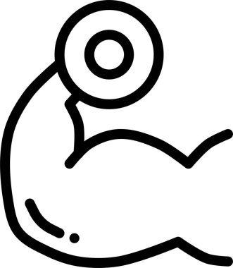 Bir fitness topunun vektör çizimi