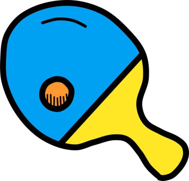 ping pong web simgesi, basit vektör illüstrasyonu