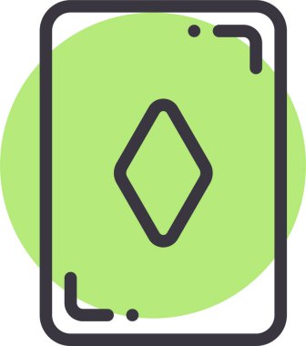 Kumarhane kartlarının vektör illüstrasyonu