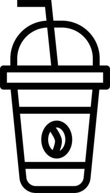 Kahve. Web simgesi basit illüstrasyon 