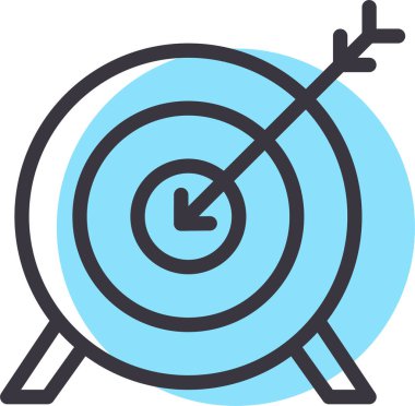 Hedef. Web simgesi basit illüstrasyon