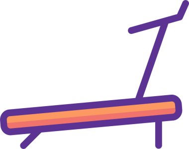 Koşu bandı. Web simgesi basit illüstrasyon