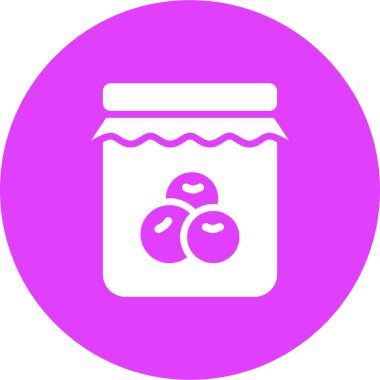 Reçel kavanozu. vektör illüstrasyonu